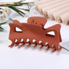 Women's Large Geometric Resin Hair Claw Clip With Hollow Design And Painted Finish For Ponytail Updos