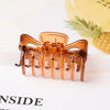 Women's Large Geometric Resin Hair Claw Clip With Hollow Design And Painted Finish For Ponytail Updos