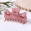 Women's Large Geometric Resin Hair Claw Clip With Hollow Design And Painted Finish For Ponytail Updos