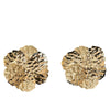 Women's Large Retro Flower Earrings Exaggerated Electroplated Iron Design Bold Cool Style Statement Jewelry