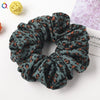 Women's Large Solid Color Satin Rabbit Ear Hair Scrunchie Handmade Cloth Hair Tie Fashion Hair Accessory