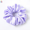 Women's Large Solid Color Satin Rabbit Ear Hair Scrunchie Handmade Cloth Hair Tie Fashion Hair Accessory