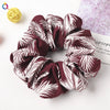 Women's Large Solid Color Satin Rabbit Ear Hair Scrunchie Handmade Cloth Hair Tie Fashion Hair Accessory