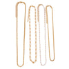 Women's Layered Bead Chain Necklace With Geometric Design And Electroplated Iron Fashion Jewelry