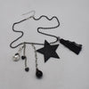 Women's Leather Alloy Drop Spoon Tassel Fashion Necklace