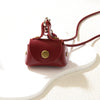 Women's Leather Coin Purse Pendant Necklace Alloy Pendant Geometric Pattern Handmade