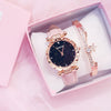 Women's Leisure Alloy And Imitation Leather Round Dial Watch With Ordinary Glass Mirror Spiral Crown And Pin Buckle
