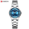 Women's Leisure Alloy And Stainless Steel Rhinestone Round Dial Quartz Watch
