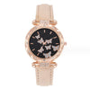 Women's Leisure Alloy Case Imitation Leather Strap Round Dial Wrist Watch