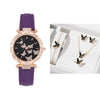 Women's Leisure Alloy Case Imitation Leather Strap Round Dial Wrist Watch