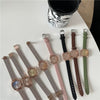 Women's Leisure Alloy Case Imitation Leather Strap Square Quartz Watch