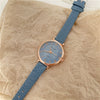 Women's Leisure Alloy Case Ordinary Glass Mirror Digital Scale Quartz Belt Watch