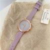 Women's Leisure Alloy Case Ordinary Glass Mirror Digital Scale Quartz Belt Watch