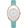 Women's Leisure Alloy Case Quartz Watch With Imitation Leather Strap And Stainless Steel Clasp Round Dial