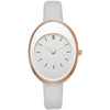 Women's Leisure Alloy Case Quartz Watch With Imitation Leather Strap And Stainless Steel Clasp Round Dial