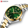 Women's Leisure Alloy Case Stainless Steel Band Round Dial Watch
