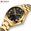 Women's Leisure Alloy Case Stainless Steel Band Round Dial Watch