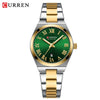 Women's Leisure Alloy Case Stainless Steel Band Round Dial Watch