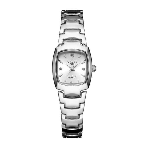 Women's Leisure Automatic Movement Watch With Round Dial Steel Case Fine Steel Strap And Stainless Steel Buckle Genuine Waterproof