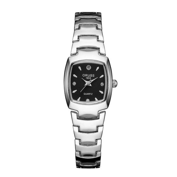 Women's Leisure Automatic Movement Watch With Round Dial Steel Case Fine Steel Strap And Stainless Steel Buckle Genuine Waterproof
