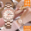 Women's Leisure Automatic Movement Watch With Round Dial Steel Case Fine Steel Strap And Stainless Steel Buckle Genuine Waterproof