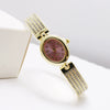 Women's Leisure Bracelet Watch Alloy Case Stainless Steel Strap Oval Dial
