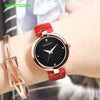 Women's Leisure Fashion Watch Zinc Alloy Case Pu Strap Round Dial Horseshoe Buckle Waterproof
