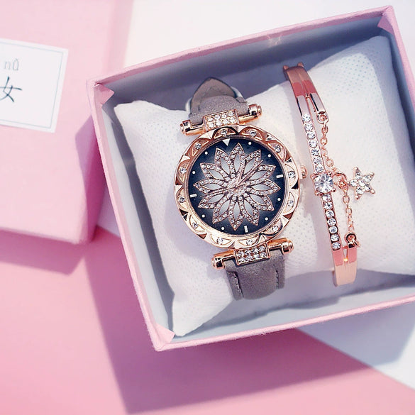 Women's Leisure Quartz Watch Alloy Case Titanium Metal Clasp Round Dial