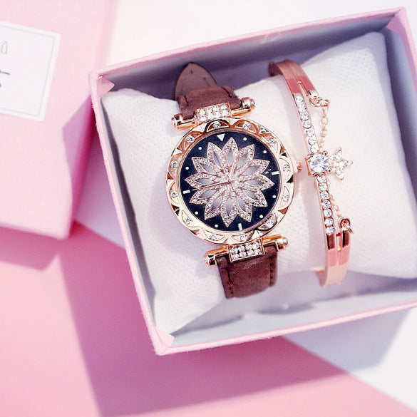 Women's Leisure Quartz Watch Alloy Case Titanium Metal Clasp Round Dial