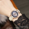 Women's Leisure Quartz Watch Alloy Case Titanium Metal Clasp Round Dial