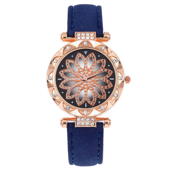 Women's Leisure Quartz Watch Alloy Case Titanium Metal Clasp Round Dial
