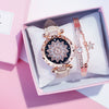 Women's Leisure Quartz Watch Alloy Case Titanium Metal Clasp Round Dial