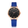 Women's Leisure Quartz Watch Set With Alloy Case Imitation Leather Strap And Round Dial