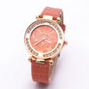 Women's Leisure Quartz Watch With Alloy Case Imitation Leather Strap And Round Dial