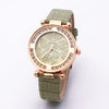 Women's Leisure Quartz Watch With Alloy Case Imitation Leather Strap And Round Dial