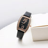 Women's Leisure Quartz Watch With Alloy Case Stainless Steel Strap And Wine Barrel Shape Dial