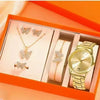 Women's Leisure Quartz Watch With Zinc Alloy Band And Round Dial