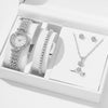 Women's Leisure Round Dial Watch With Alloy Strap And Zinc Alloy Case