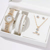 Women's Leisure Round Dial Watch With Alloy Strap And Zinc Alloy Case