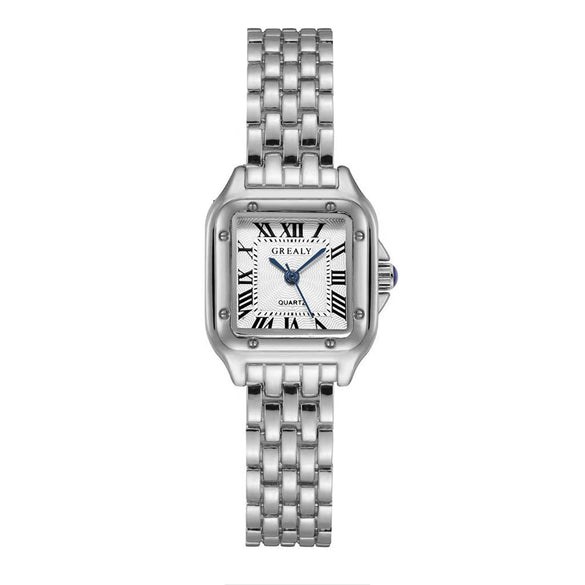 Women's Leisure Stainless Steel And Alloy Quartz Watch With Round Dial