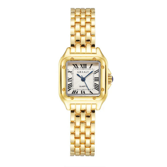 Women's Leisure Stainless Steel And Alloy Quartz Watch With Round Dial