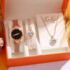 Women's Leisure Style Alloy Band Round Dial Watch With Stainless Steel Clasp