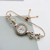Women's Leisure Style Round Alloy And Stainless Steel Butterfly Fashion Quartz Watch