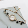Women's Leisure Style Round Alloy And Stainless Steel Butterfly Fashion Quartz Watch