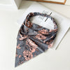 Women's Lengthened Cotton Fabric Geometric Triangle Turban Headscarf Hair Accessories