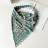 Women's Lengthened Cotton Fabric Geometric Triangle Turban Headscarf Hair Accessories