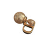 Women's Letter Drop Earrings With Imitation Pearls And Sterling Silver Ear Posts Gold Plated Copper Retro Luxury Jewelry