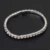 Women's Light Luxury Alloy Geometric Diamond Style Stretch Bracelet Fashion Bangle