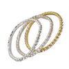 Women's Light Luxury Alloy Geometric Diamond Style Stretch Bracelet Fashion Bangle