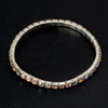 Women's Light Luxury Alloy Geometric Diamond Style Stretch Bracelet Fashion Bangle